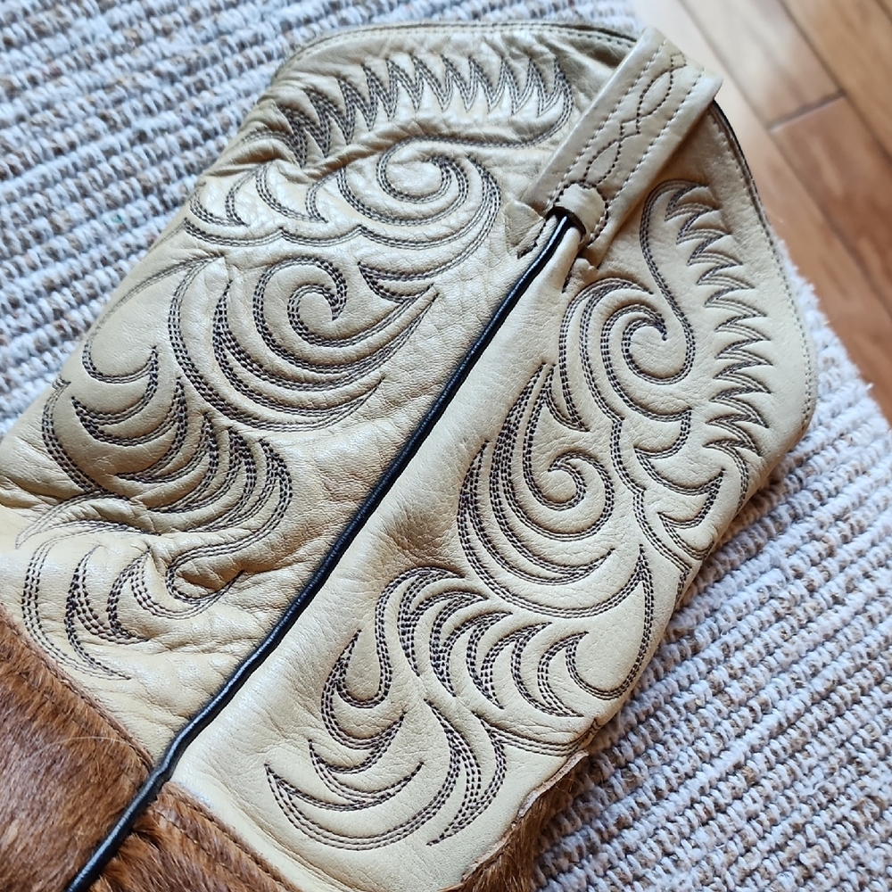 Tony Lama Brown Leather Cowboy Boots - Picture 9 of 16